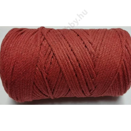 Macrame cotton 2 mm rozsdabarna