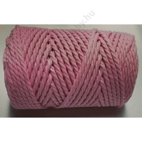 Szétfésülhető makramé rope fonal 3 mm rózsaszín
