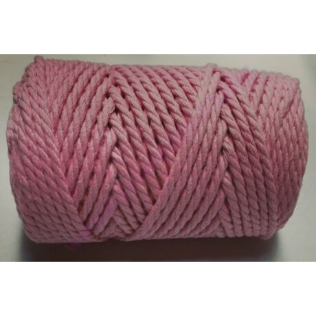 Szétfésülhető makramé rope fonal 3 mm rózsaszín