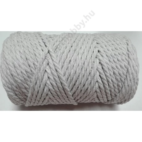 Szétfésülhető makramé rope fonal 3 mm világos szürke
