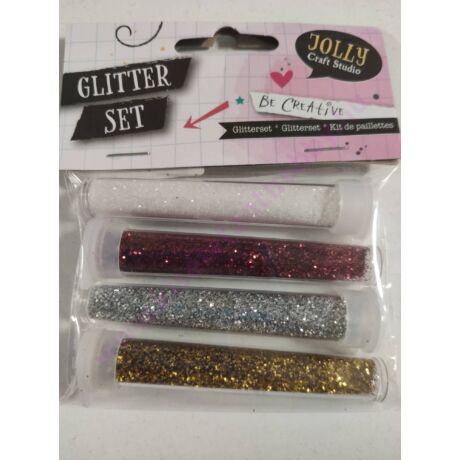 Glitter por 4 szín/csomag