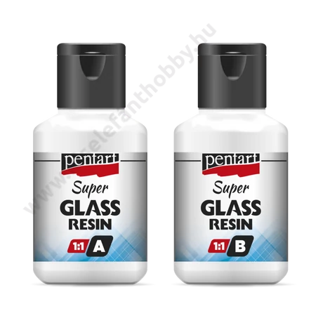 Szuper üveggyanta szett (epoxi műgyanta) 2x40 ml 