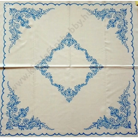 Előnyomott hímezhető kézimunka terítő  -  kalocsai minta 90x90 cm - 69