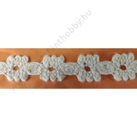 Nyers pamut csipke 1,4 cm