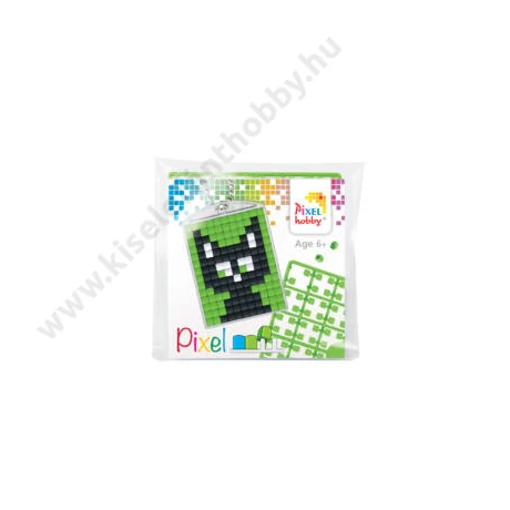 Pixelhobby kulcstartó 1 db - fekete macska