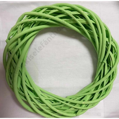 Vesszőkoszorú  25 cm  zöld