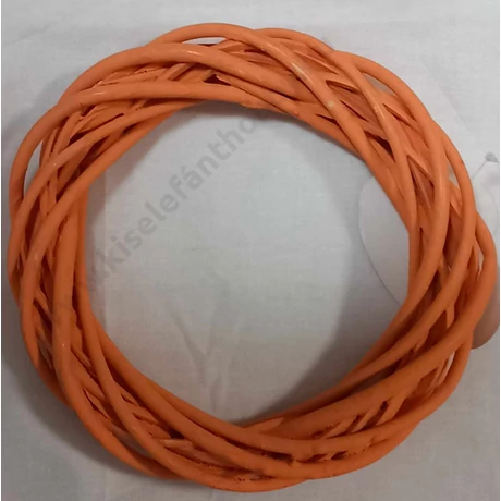 Vessző koszorú 20 cm  narancssárga