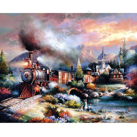 Festés számok szerint készlet fakerettel 40x50 cm
