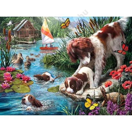 Festés számok szerint készlet fakerettel 40x50 cm