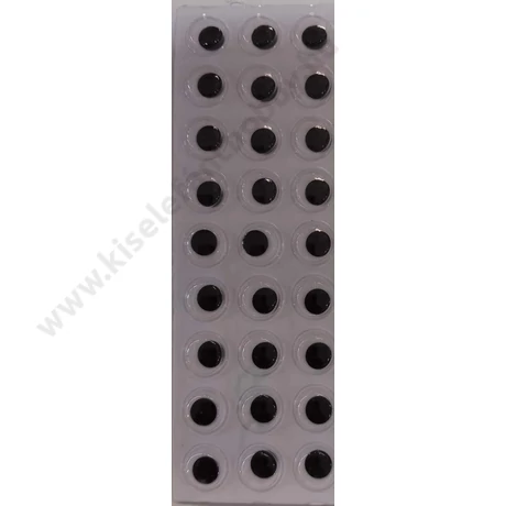 Mozgószem 12 mm ragasztós 27 db