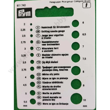 Kötőtű méretező 