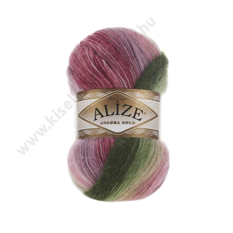 Angora Gold Batik 2527 lila - mályva - zöld