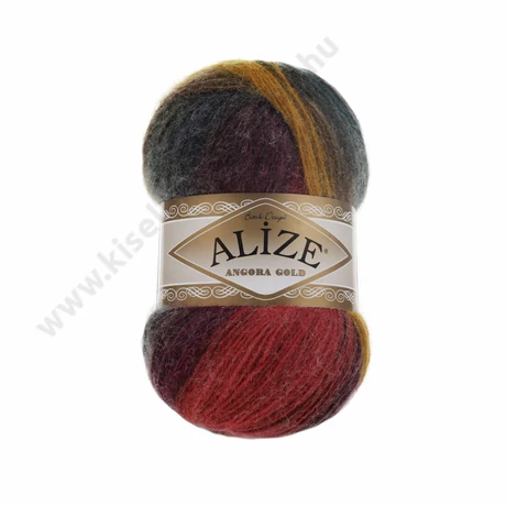 Angora Gold Batik 3368 lila - zöld - mustár