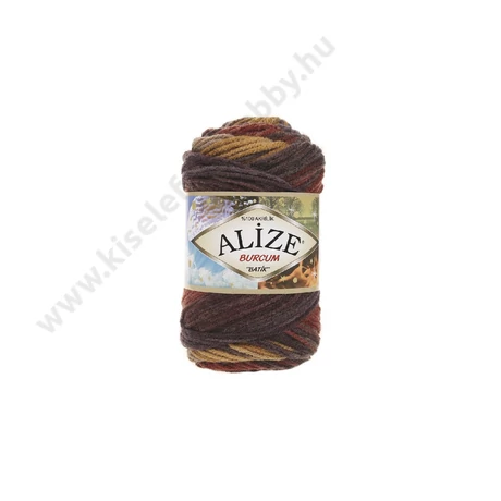 Burcum Batik 3379 mustár - rozsdabarna
