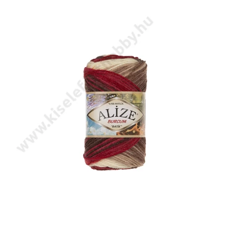 Burcum Batik 4574 fehér - barna - piros