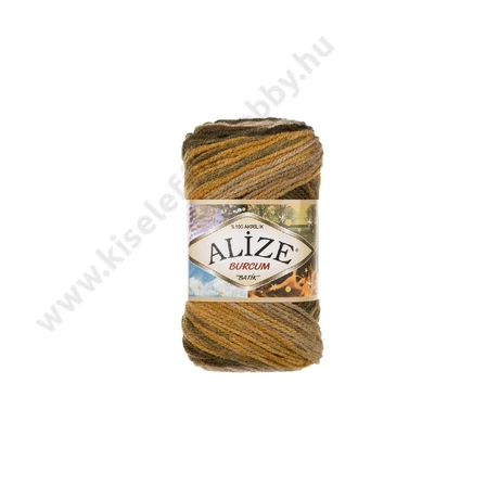 Burcum Batik 5850 mustár - zöld - barna