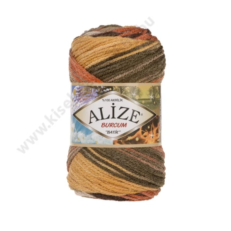 Burcum Batik 6060 piros - narancs - szürke - barna