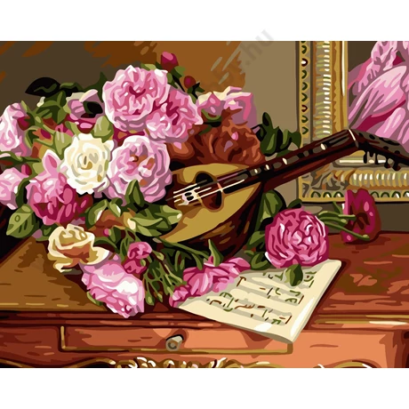 Festés számok szerint készlet fakerettel 40x50 cm