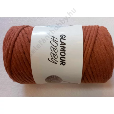 Glamour hobby makramé fonal 3 mm,  középbarna