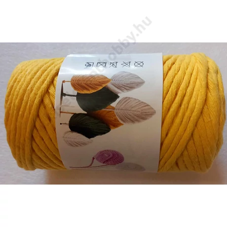 Glamour hobby makramé fonal 3 mm,  citromsárga