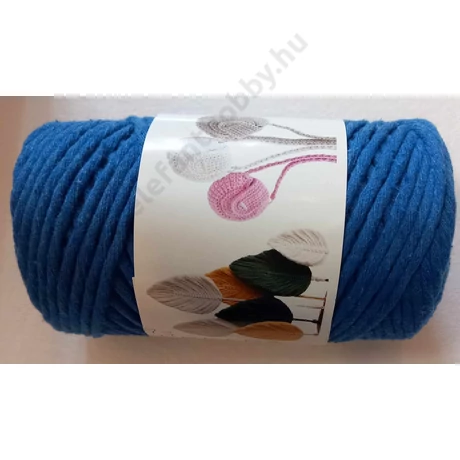 Glamour hobby makramé fonal 3 mm,  középkék