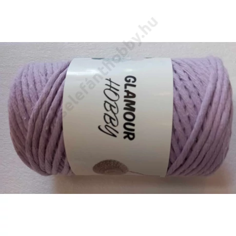 Glamour hobby makramé fonal 3 mm,  lila