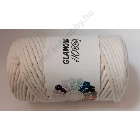 Glamour hobby makramé fonal 3 mm, nyers