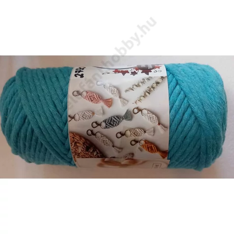 Glamour hobby makramé fonal 3 mm, türkizkék