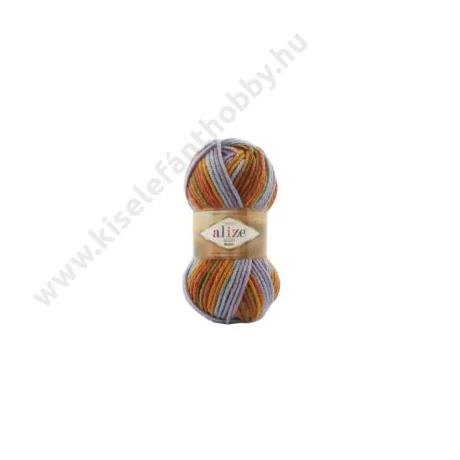 Superlana maxi batik kék-lila-narancs-zöld színátmenetes - 7794