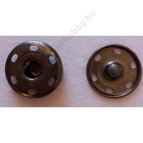 Fém varrható fekete patent, 20 mm