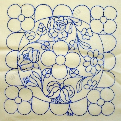  Előnyomott hímezhető és riselhető kézimunka - 30x30 cm