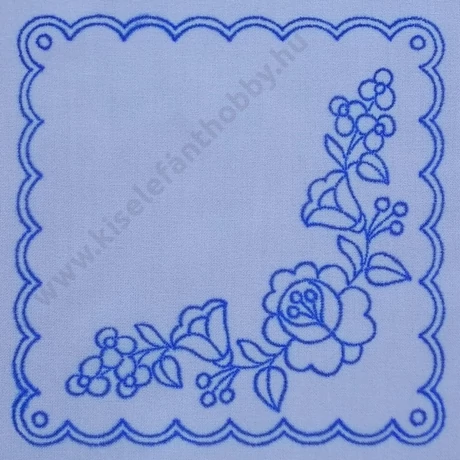 Előnyomott kézimunka 20X20 cm  kalocsai