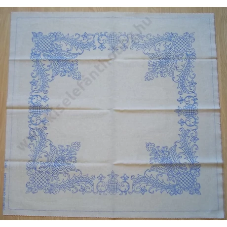 Előnyomott kézimunka -(lenvászonra) torockói  abrosz terítő 90X90 -3