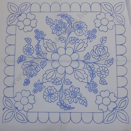  Előnyomott hímezhető és riselhető kézimunka -  50x50 cm