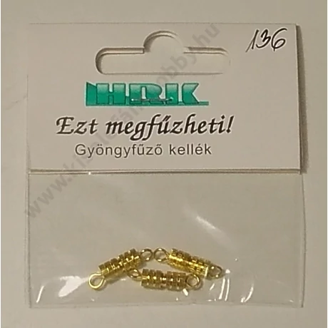 Nyaklánckapocs arany csavaros 3 db