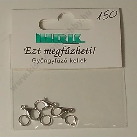 Nyaklánckapocs ródium 3 db