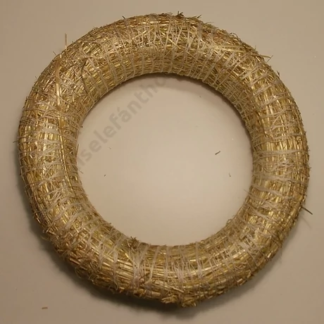 Szalma koszorú 25 cm