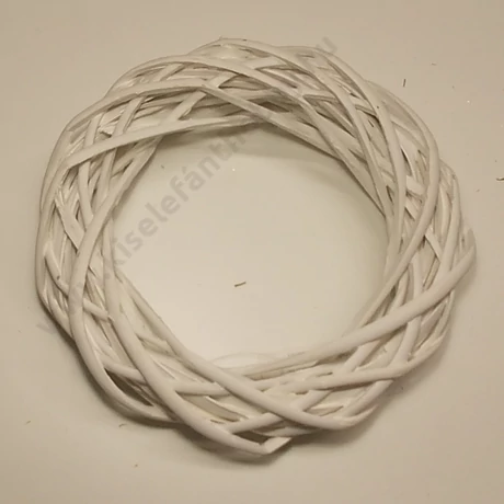 Vesszőkoszorú  25 cm fehér