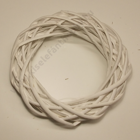 Vesszőkoszorú  25 cm fehér