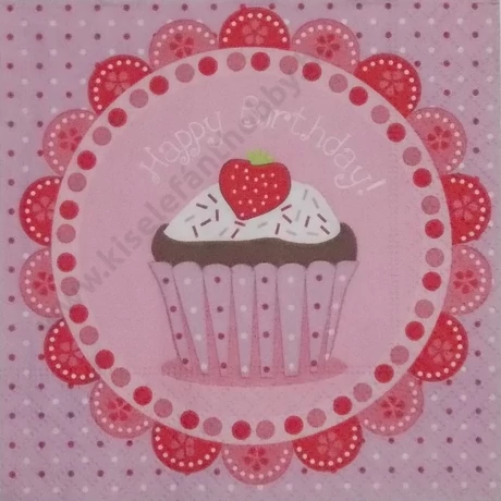 Szalvéta 25X25 cm Happy
