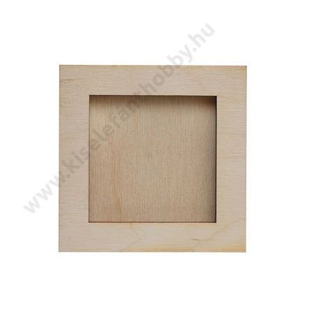 Fa képkeret 6x6cm méretű alaplaphoz