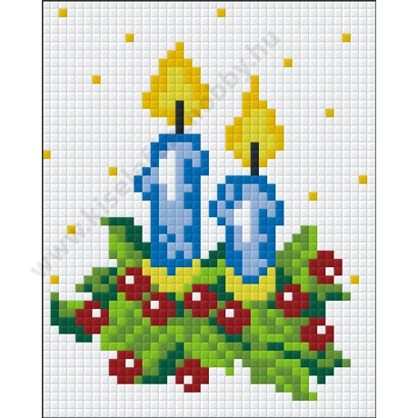 Gyertyák pixelhobby kirakó készlet