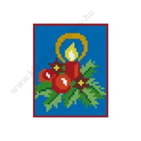 Karácsonyi gyertya pixelhobby kirakó készlet