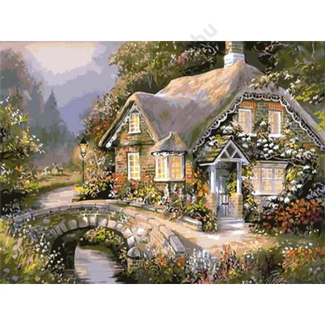 Festés számok szerint festőkészlet fa kerettel  50x65 cm