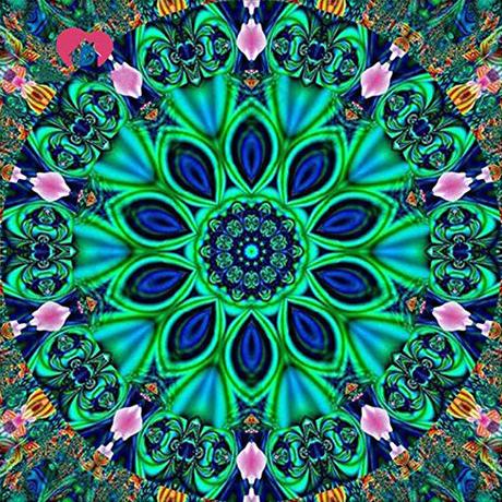 GYÉMÁNTSZEMES KIRAKÓ SZETT 56x56 cm MANDALA