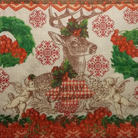 Szalvéta szarvasos