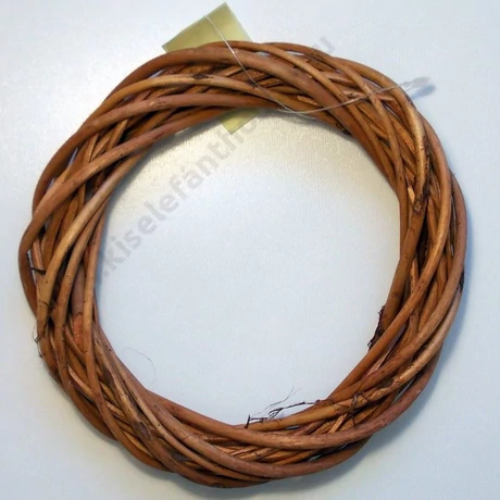 Vesszőkoszorú 25 cm barna