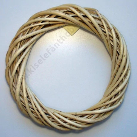 Vesszőkoszorú 25 cm natúr