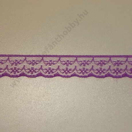Lila műszálas csipke 2,3 cm