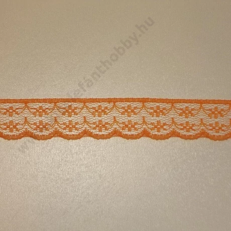 Narancssárga műszálas csipke 2,3 cm